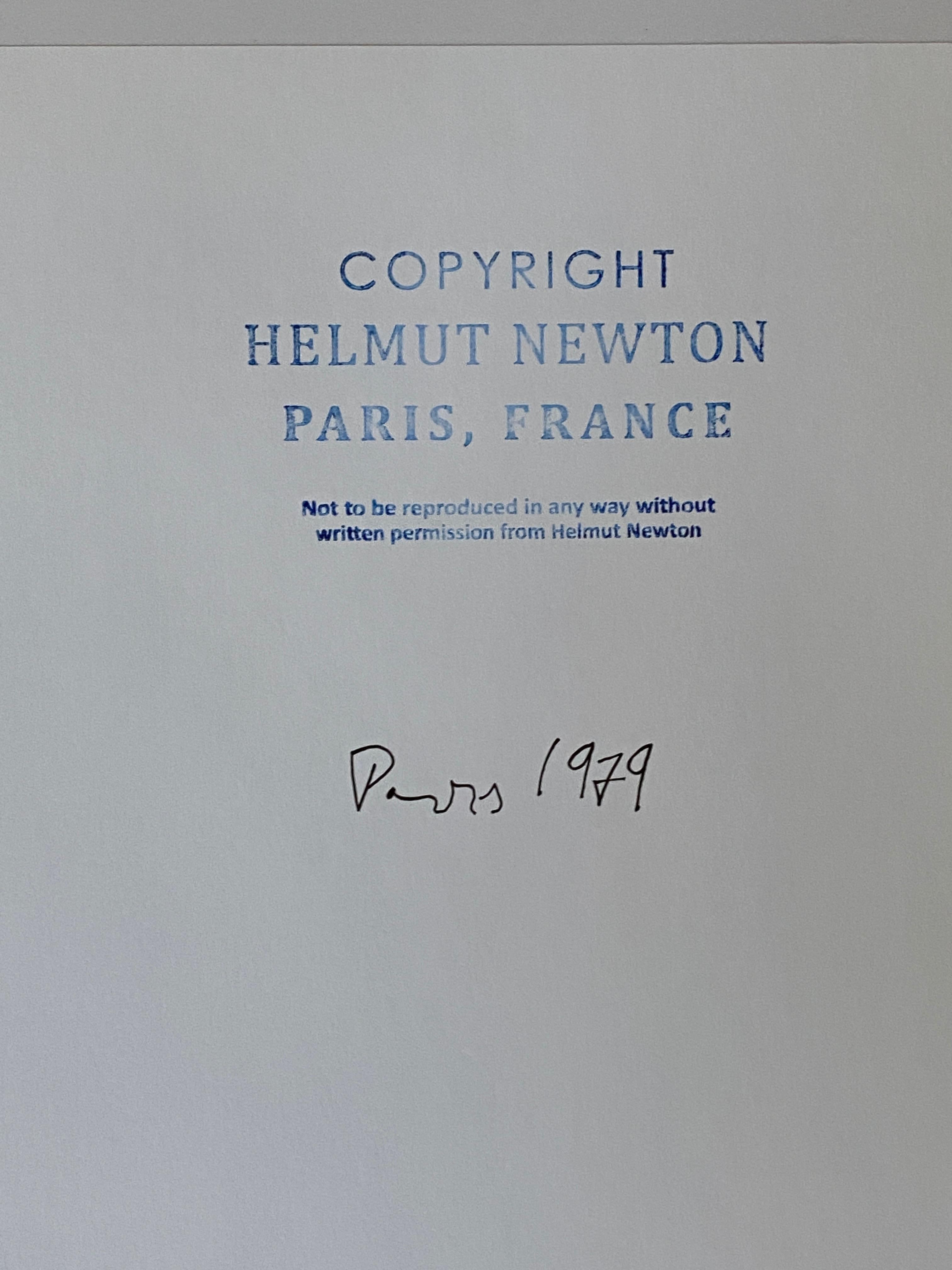 Helmut Newton, 'Rue Aubriot', 1975 (Signed)  For Sale 3