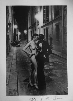 Helmut Newton, 'Rue Aubriot' 1975 Signed Original Silver Gelatin Print. 