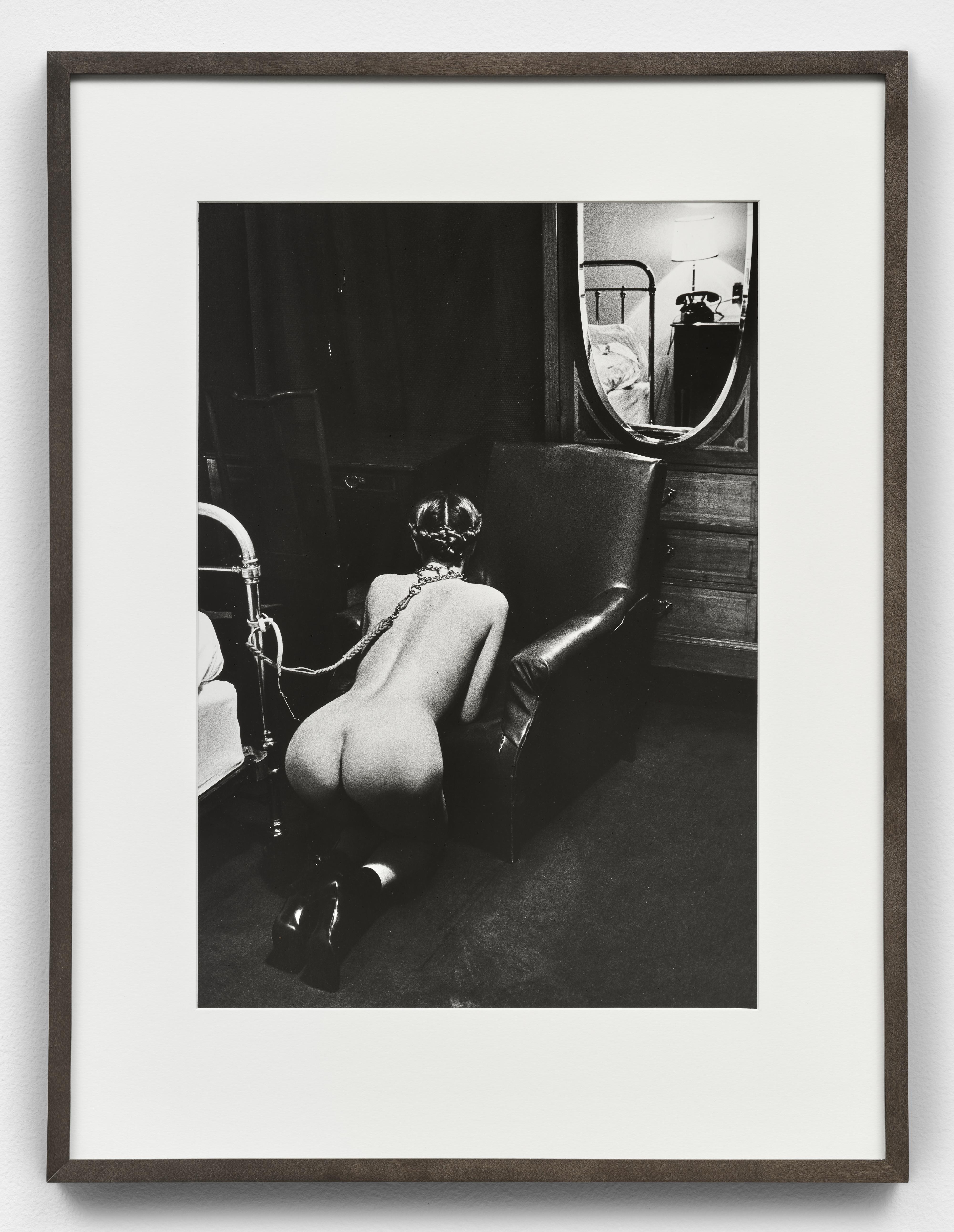 Helmut Newton Nude Photograph - Hotel Room, Place de la République, Paris