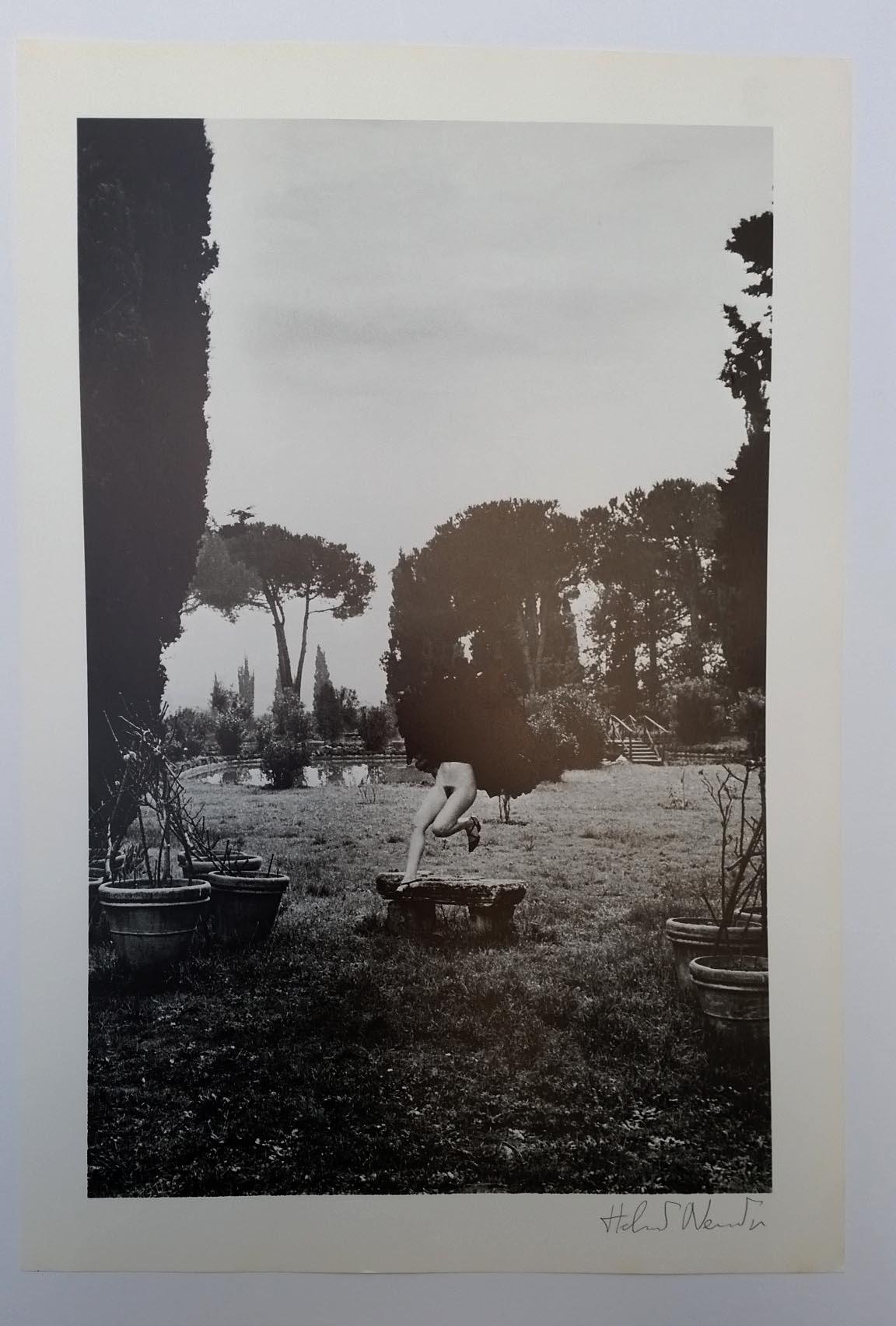 In a garden near Rome  - Photograph by Helmut Newton