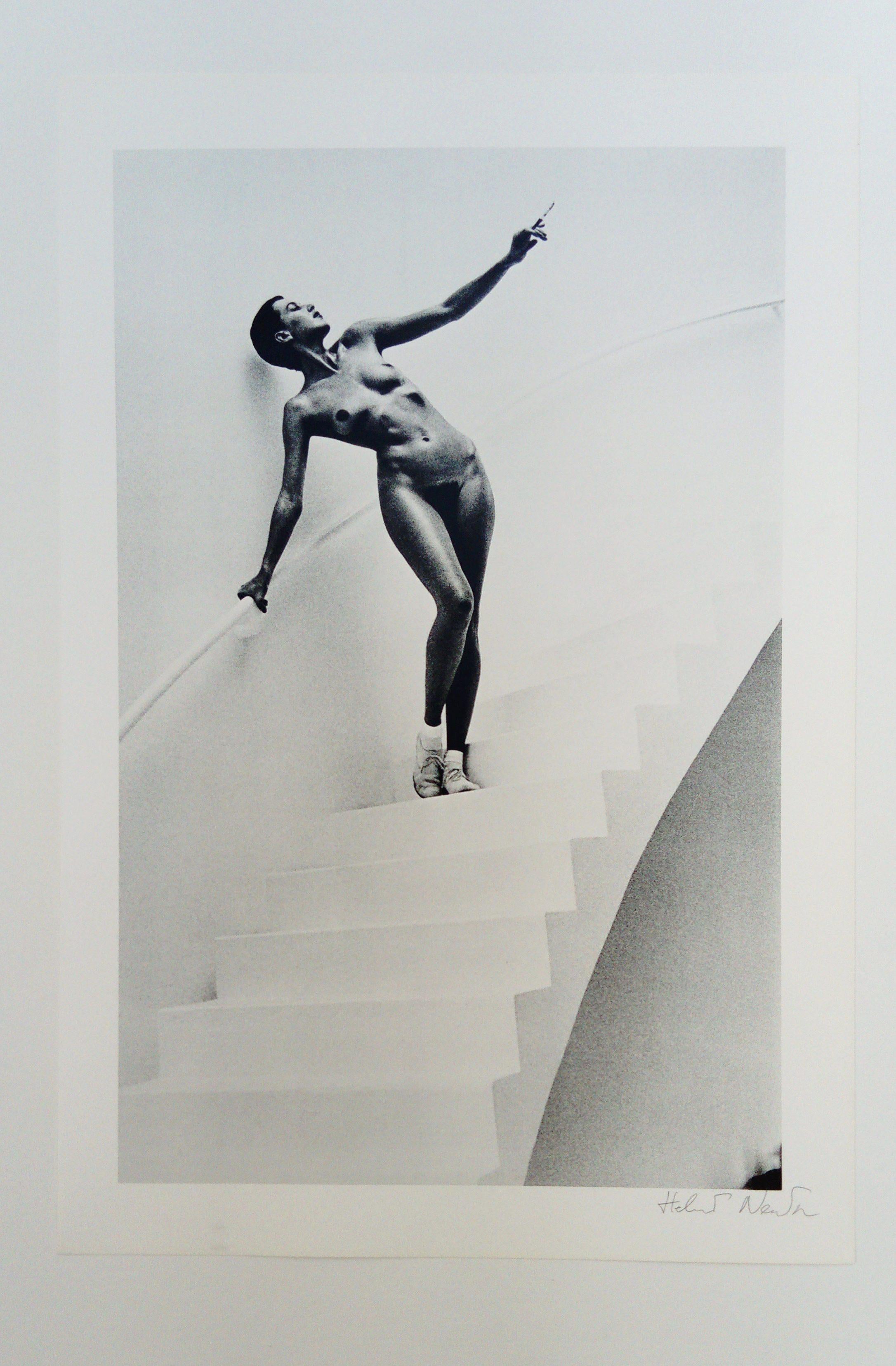 In my studio - Photograph by Helmut Newton