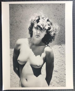 "Model in Hat" Original Vintage Silver Gelatin Print by Helmut Newton
