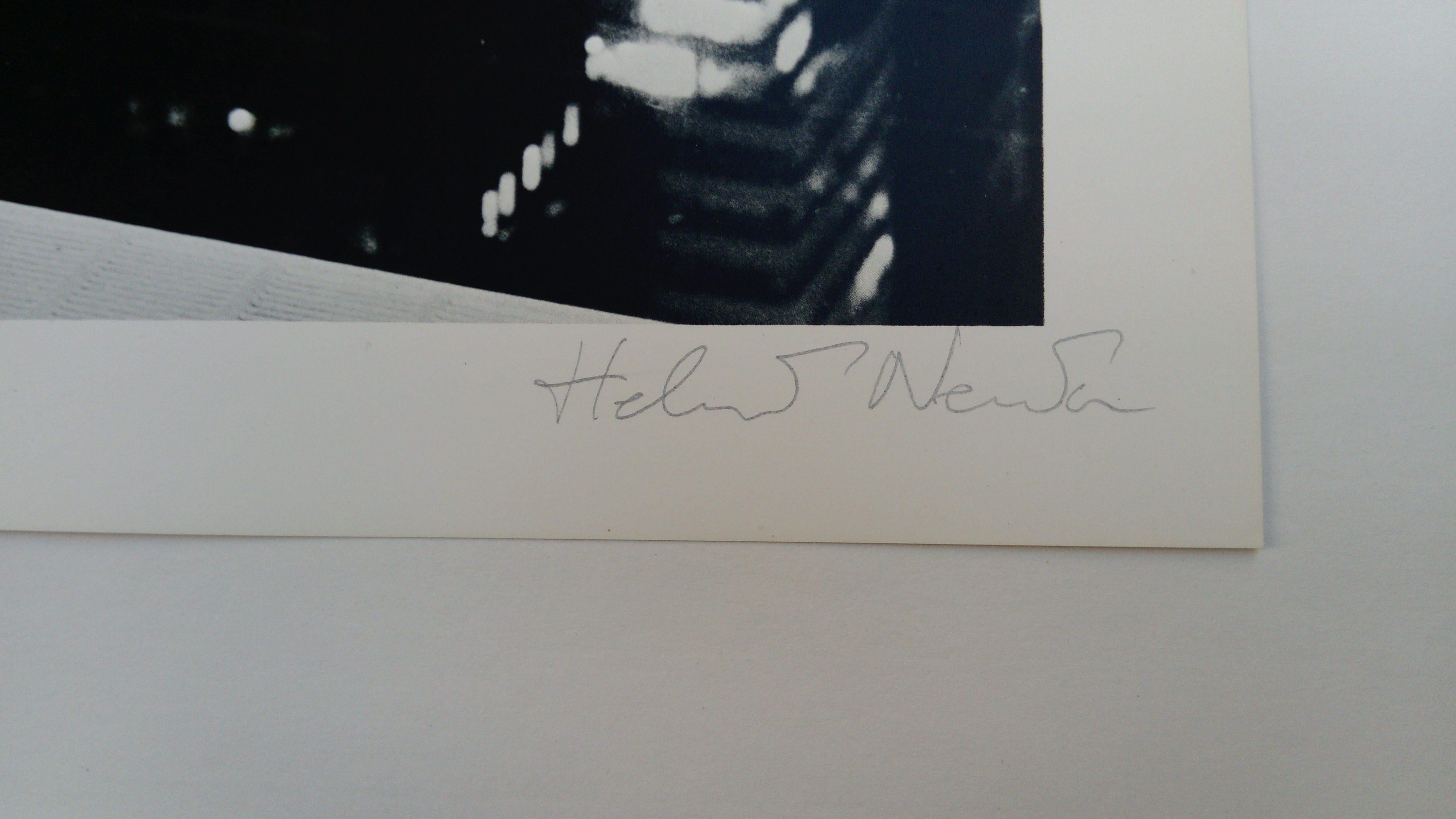 Patti Hansen over Manhattan - Black Black and White Photograph by Helmut Newton