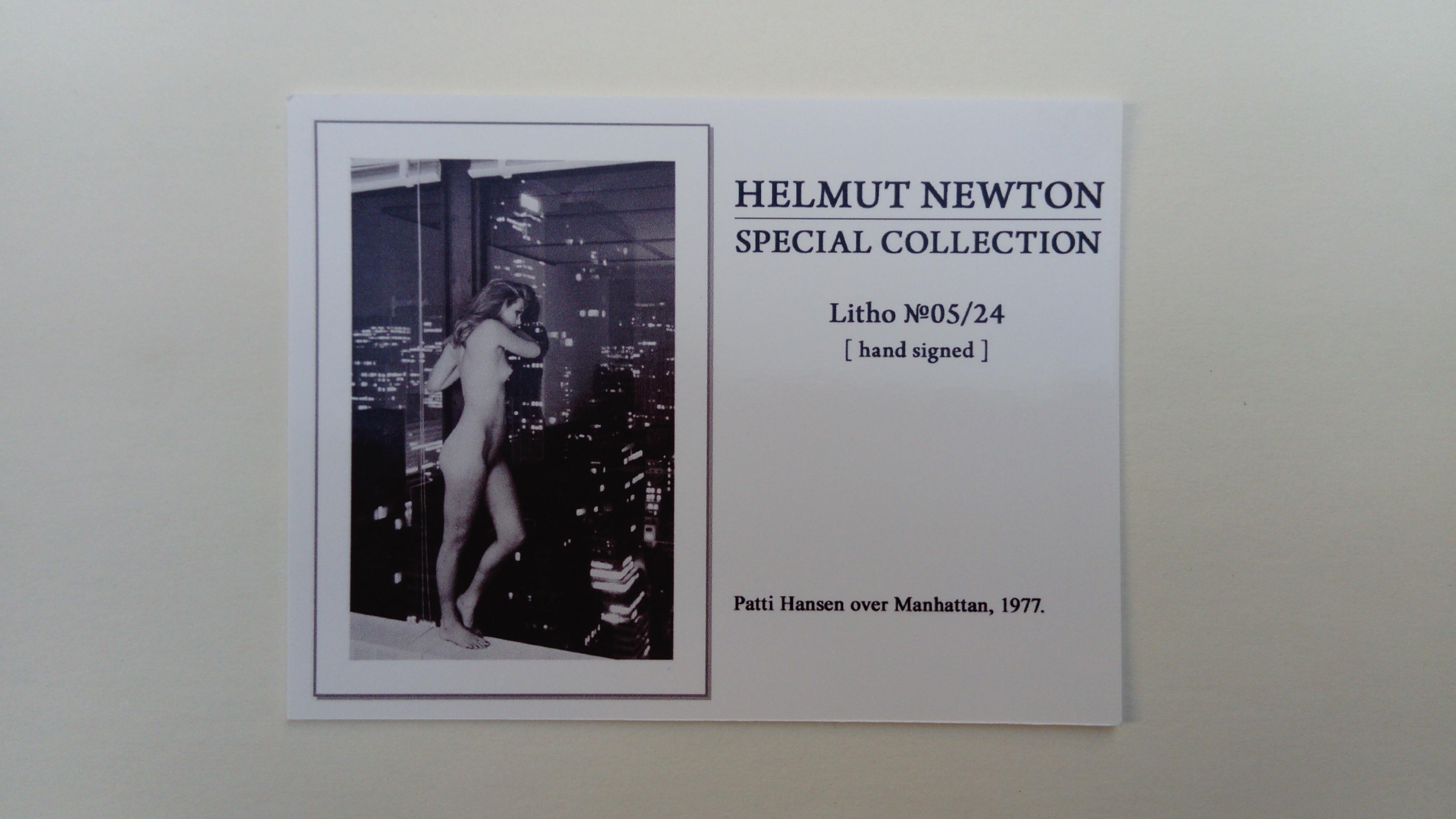 Very nice photo-lithography of Helmut Newton
Annotations on the back
Dimensions: 41 x 28 cm
Signed by the artist in pencil
Perfect condition - neat shipment