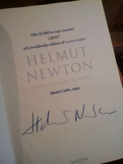 "SUMO" Limited Edition Signed by Helmut Newton w Phillipe Starck Stand w Special