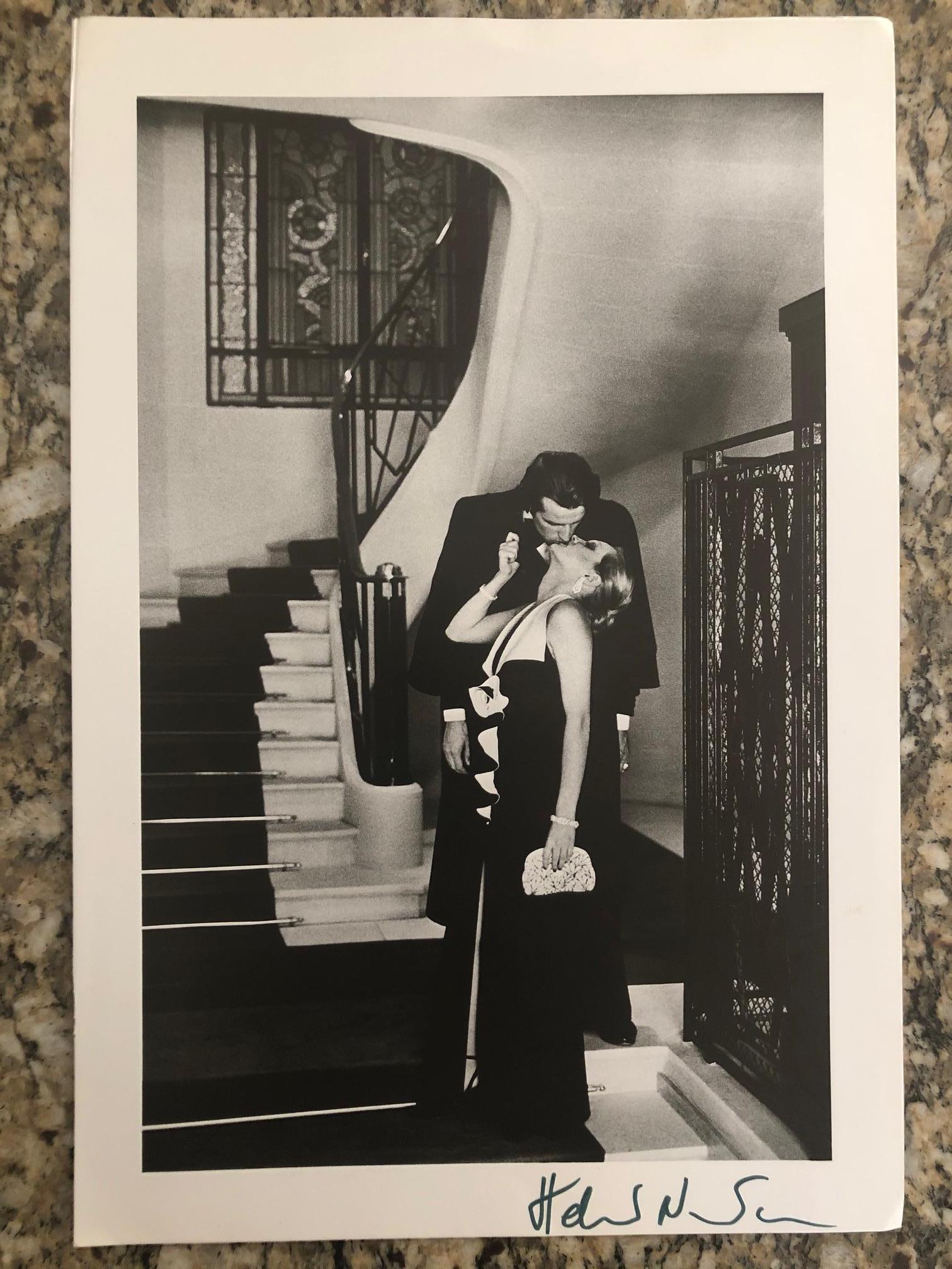 Helmut Newton, signierte Fotoithographie (Französisch)