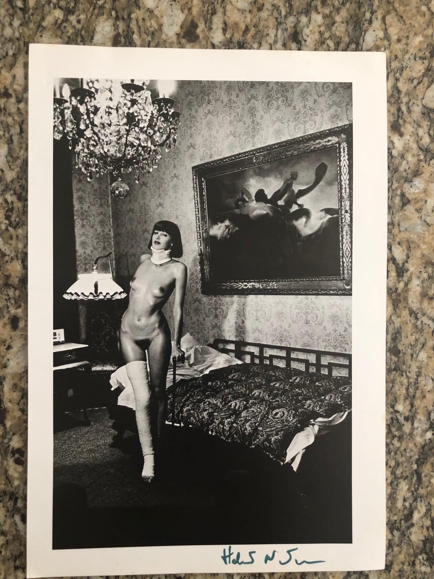 Helmut Newton Signierte Foto-Lithographie (Französisch)