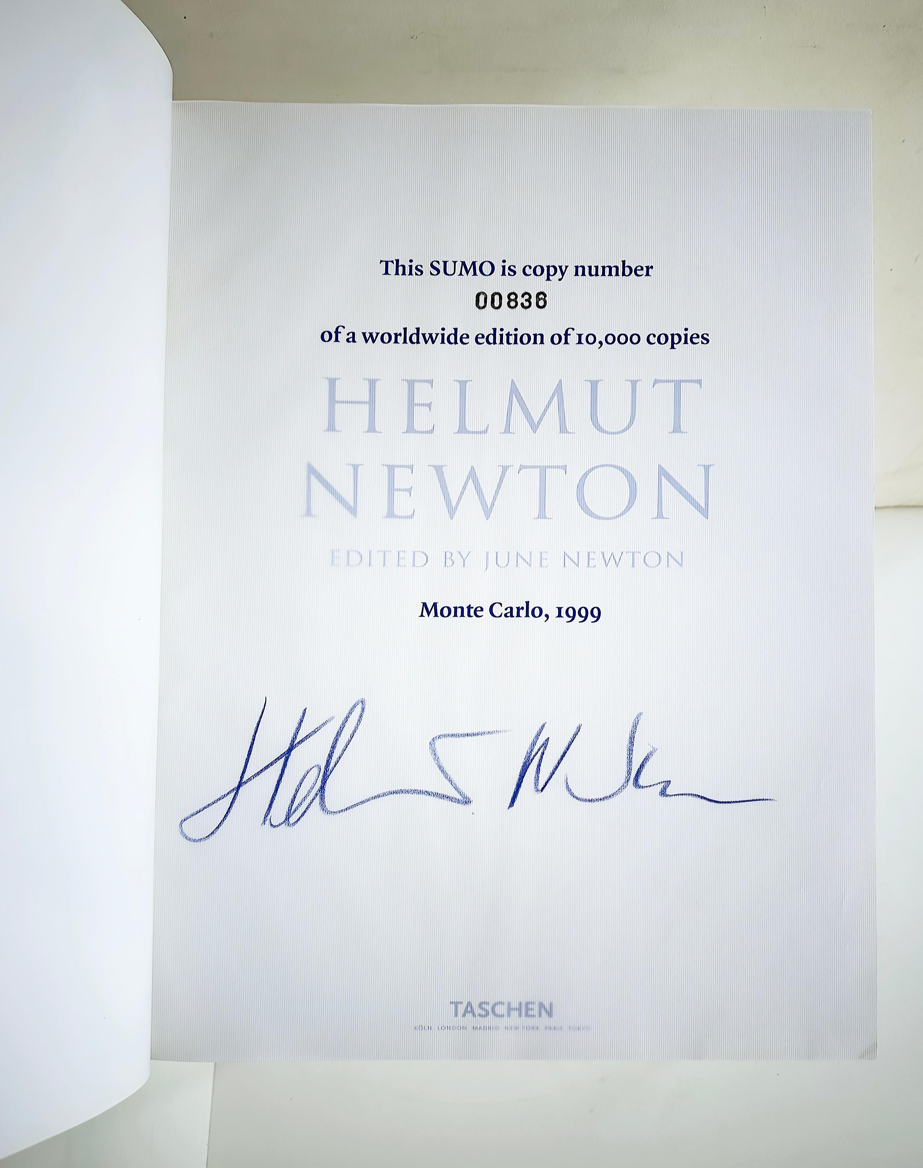 Modern Helmut Newton Sumo Taschen Book, Philippe Starck Stand, Signed Limited Edition For Sale