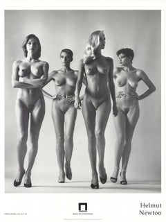 Helmut Newton They Ara Coming, Castello di Rivoli 1994, rare and very big poster