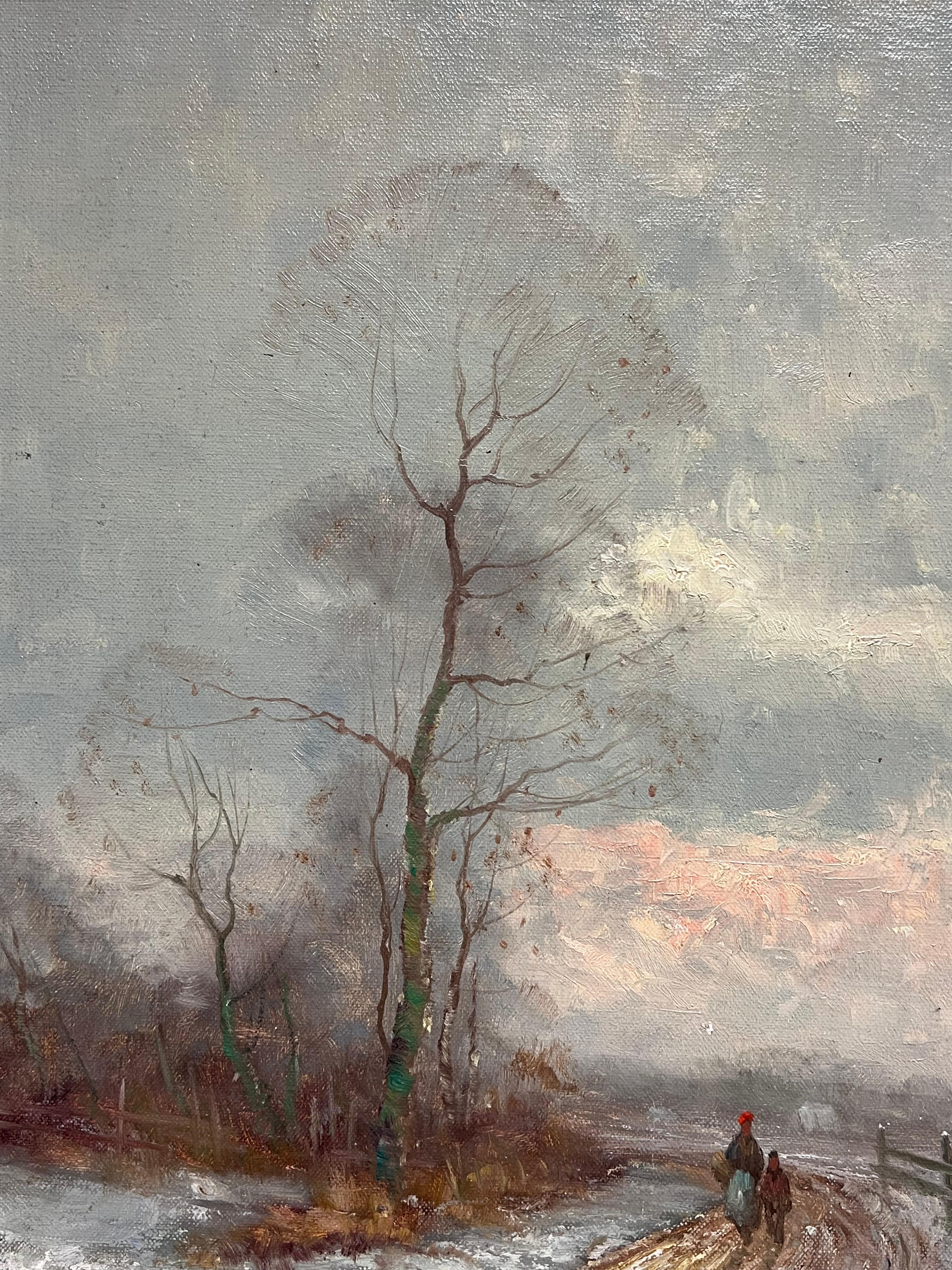 Camminare verso casa
di Helmut Reuter (1913-1985, tedesco)
olio su tela firmato, incorniciato 
incorniciato: 24 x 19,5 pollici
tela: 21 x 16 pollici
Provenienza: collezione privata, Inghilterra
Condizioni: ottime condizioni

Per ulteriori