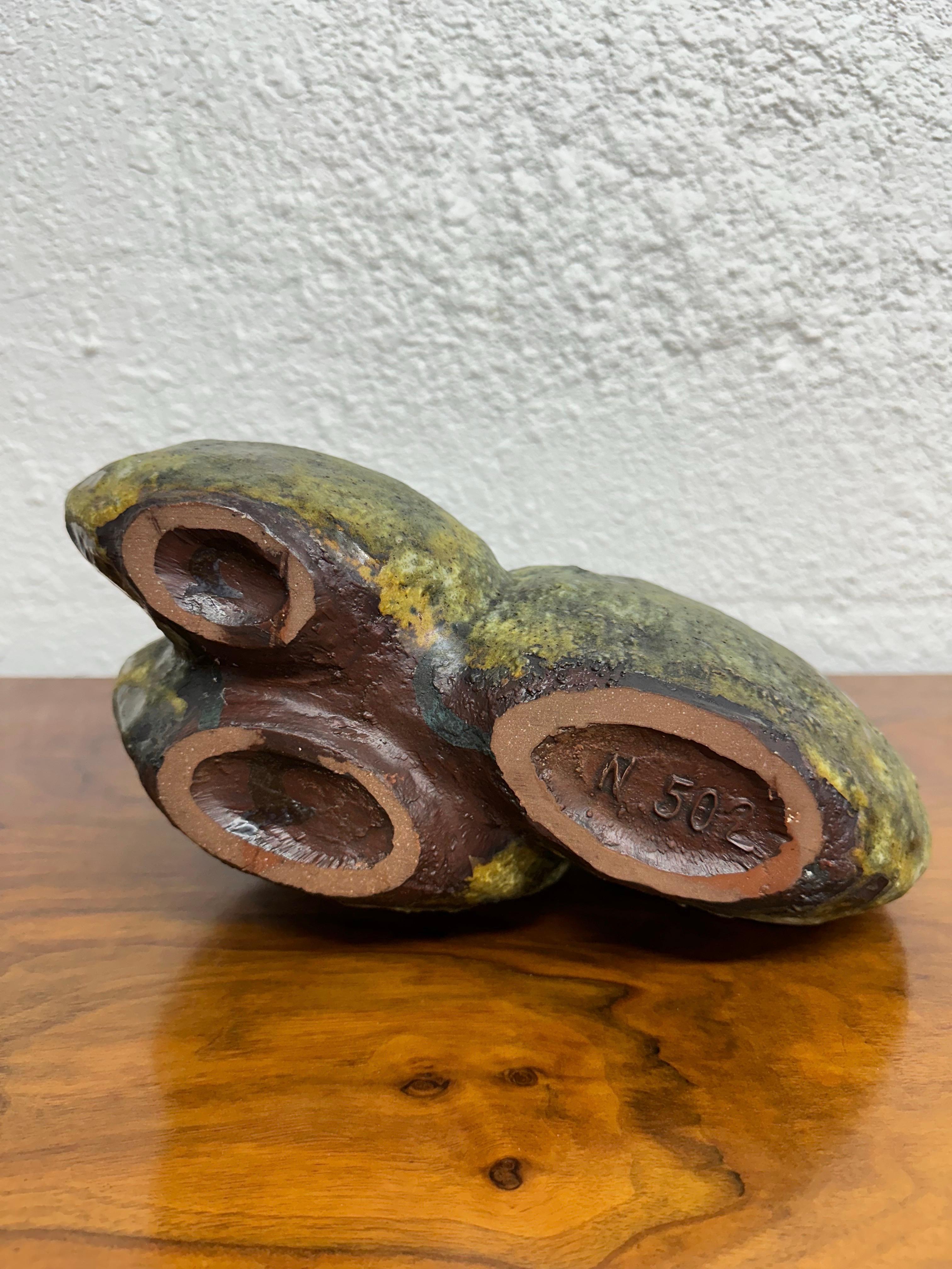 Helmut Schäffenacker German Brutalist Ceramic Vase circa 1970’s, model 502N 2