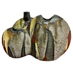 Helmut Schäffenacker Vase en céramique allemande brutaliste circa 1970, modèle 502N