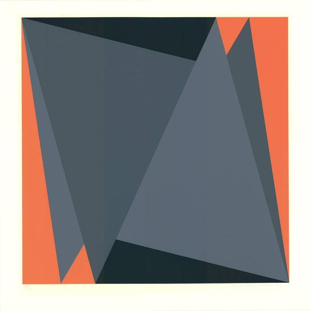 Composition géométrique abstraite - Print de Helmut Sundhaussen
