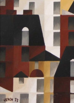 Dächer und Türmer (Roofs and Towers) - German Expressionism, Cityscape, Rhythm