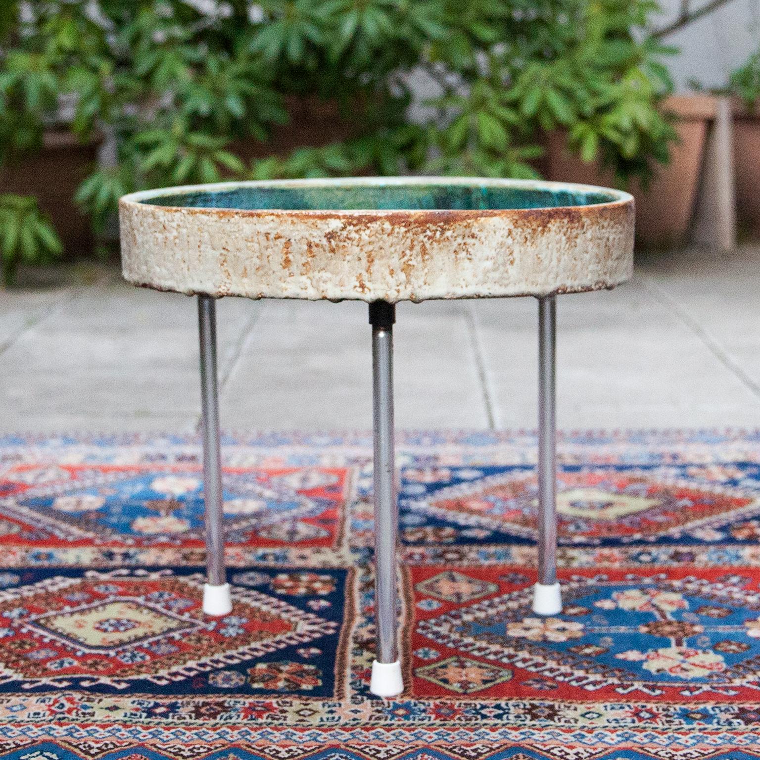 Helmuth Schäffenacker Unique Ceramic Side Table 1960s In Good Condition In Munich, DE