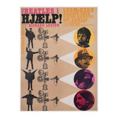 Hilfe! 1965 Dänisch 1 Blatt Filmplakat, The Beatles