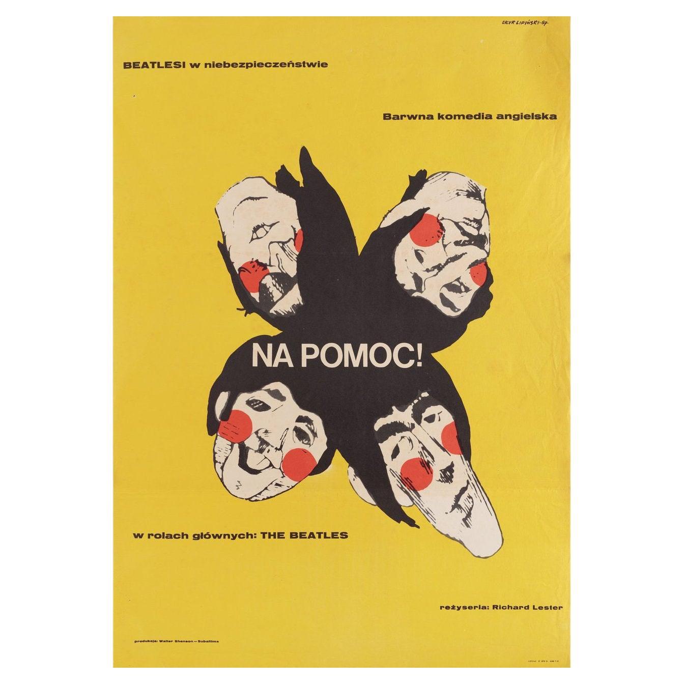 Helfen Sie! 1967 Polnisches A1 Filmplakat im Angebot