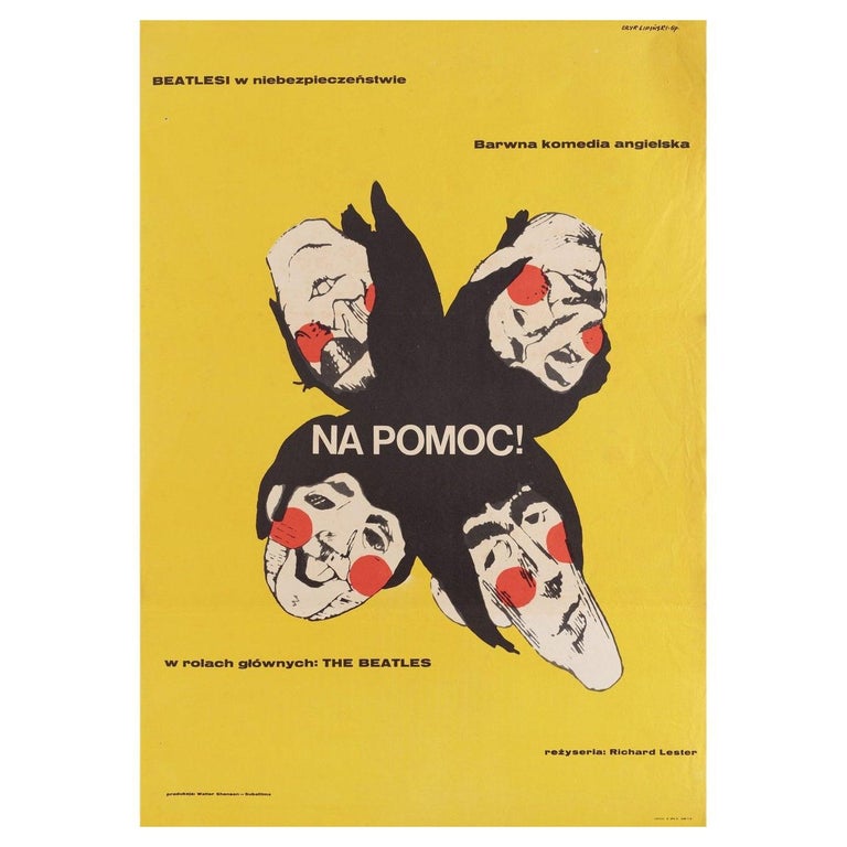 help-1967-polish-a1-film-poster-for-sale-at-1stdibs