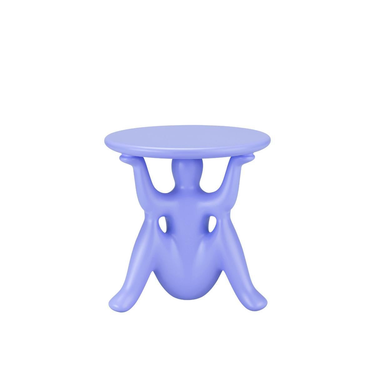 Mesa auxiliar Helpyourself de polietileno reciclable azul claro de Philippe Starck