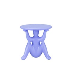 Mesa auxiliar Helpyourself de polietileno reciclable azul claro de Philippe Starck