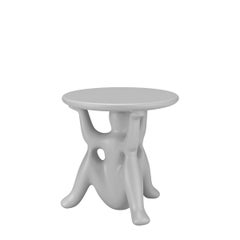 helpyourself Beistelltisch aus hellgrauem, recyceltem Polyethylene von Philippe Starck