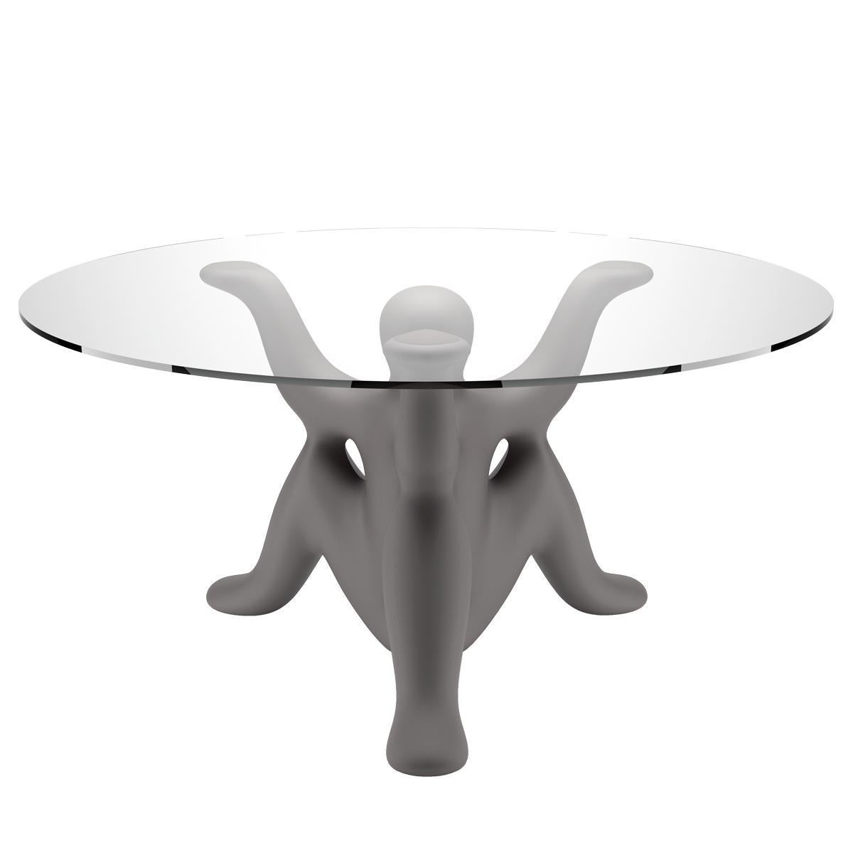 italien Table Helpyourself en verre et polyéthylène noir par Philippe Starck en vente
