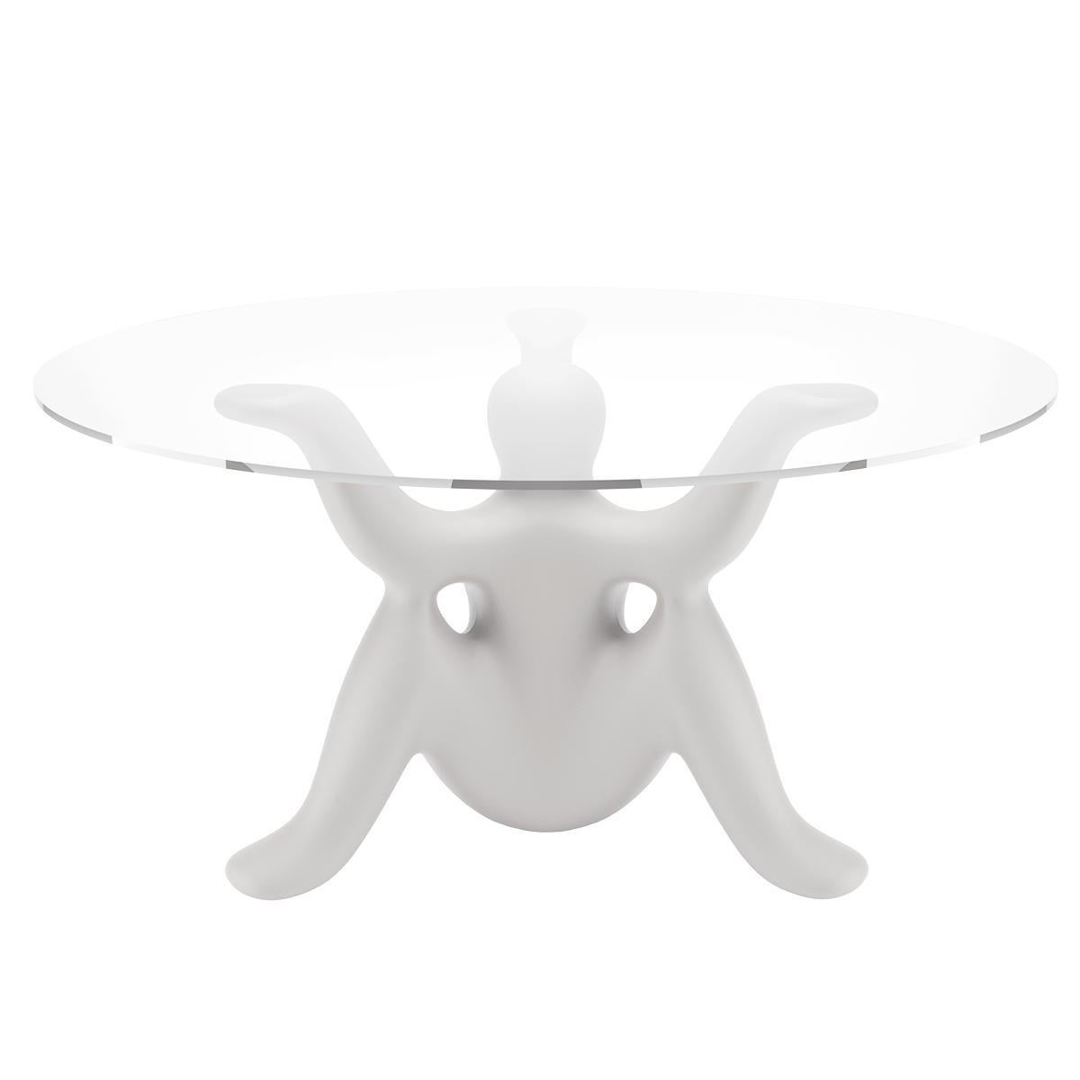 Table Help Yourself en verre et polyéthylène blanc de Philippe Starck Neuf - En vente à Brooklyn, NY