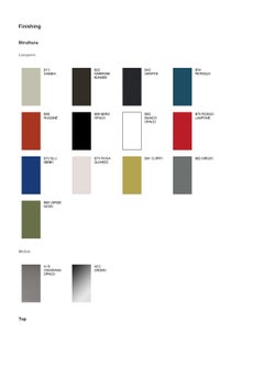 Customizable Desalto Helsinki 35 Home Glass Top Table by Caronni and Bonanomi