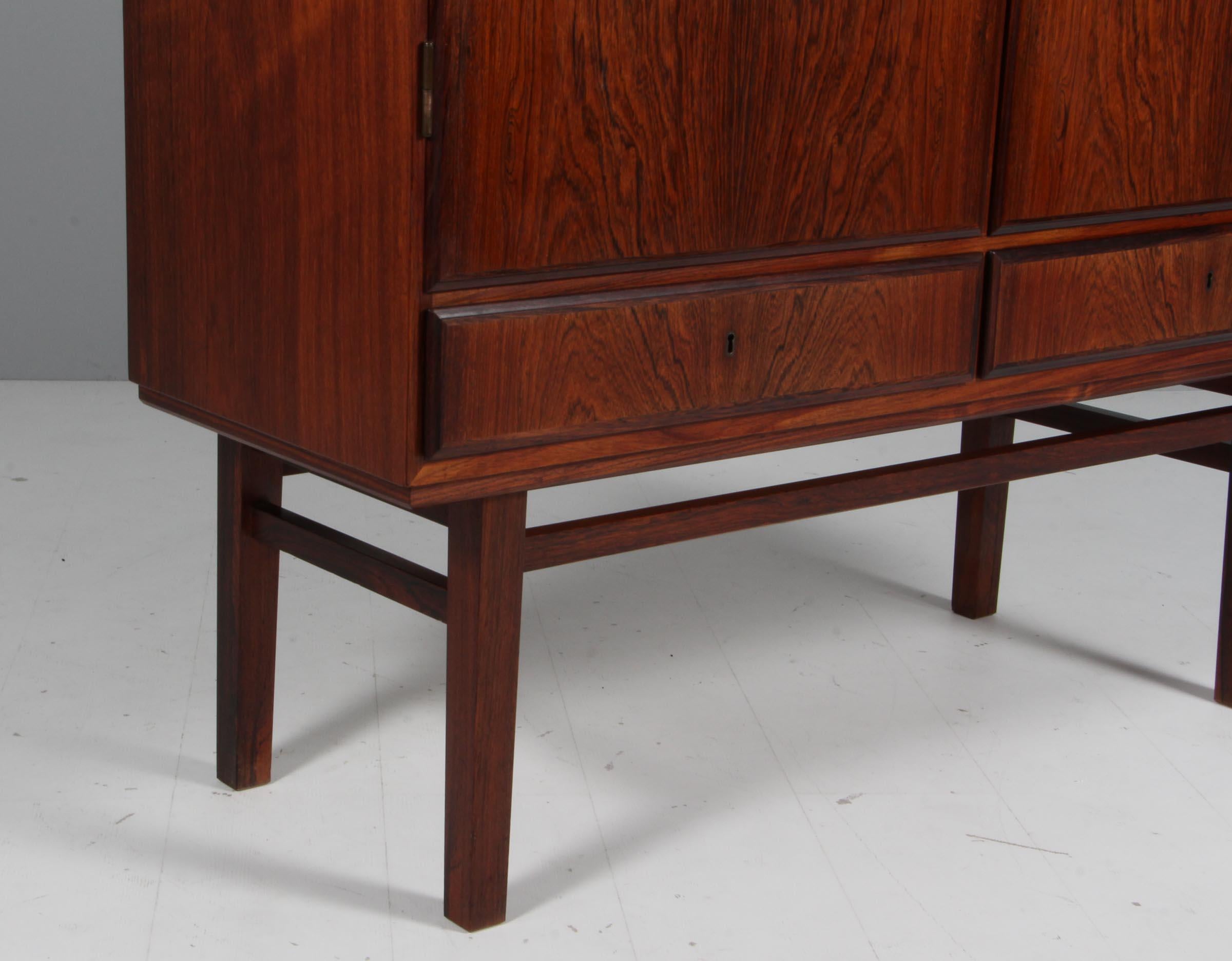 Scandinavian Modern Heltborg, Cabinet of rosewood. Denmark 1960s For Sale