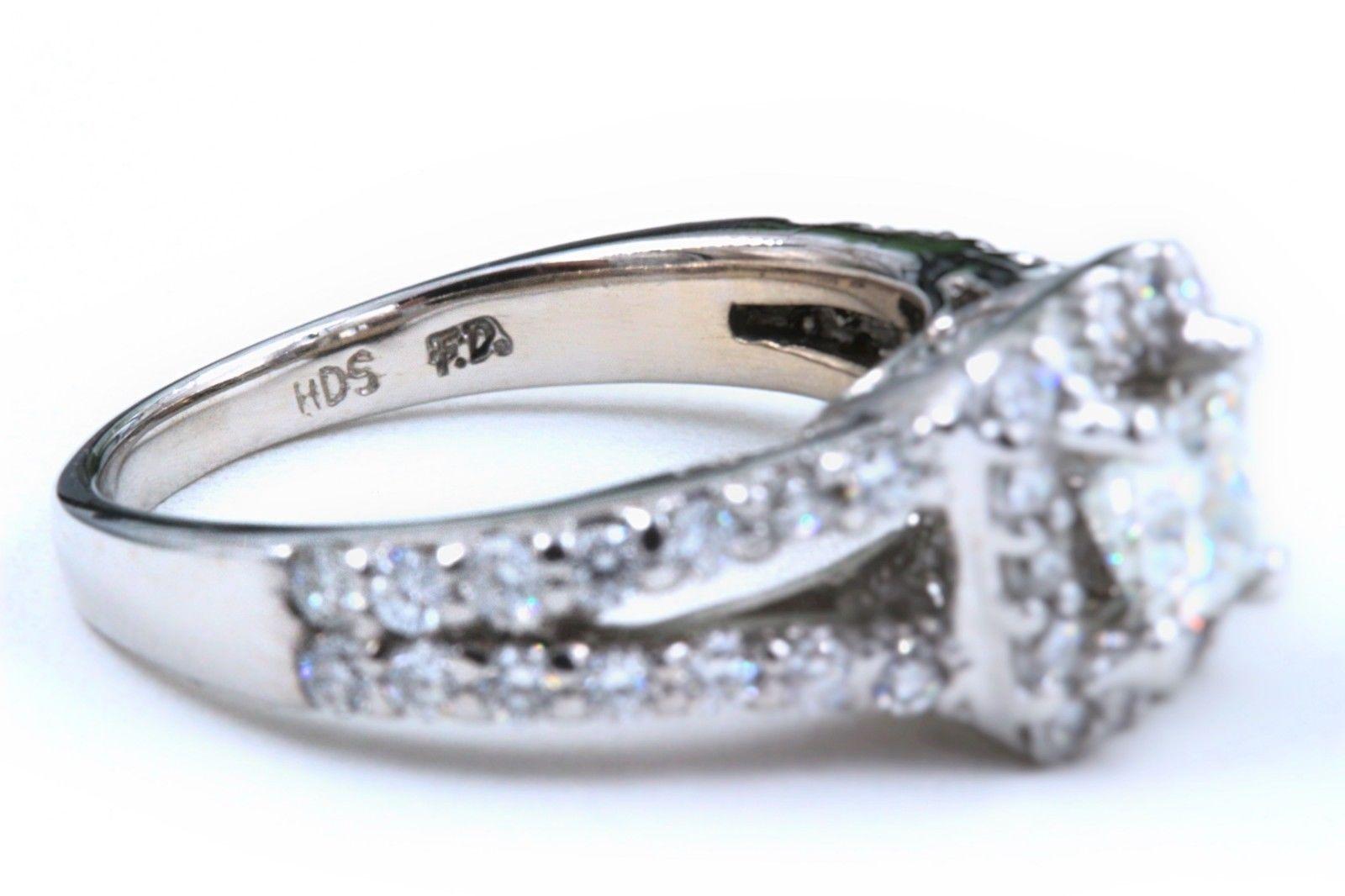 Princess Cut Helzberg Diamond Engagement Ring For Sale