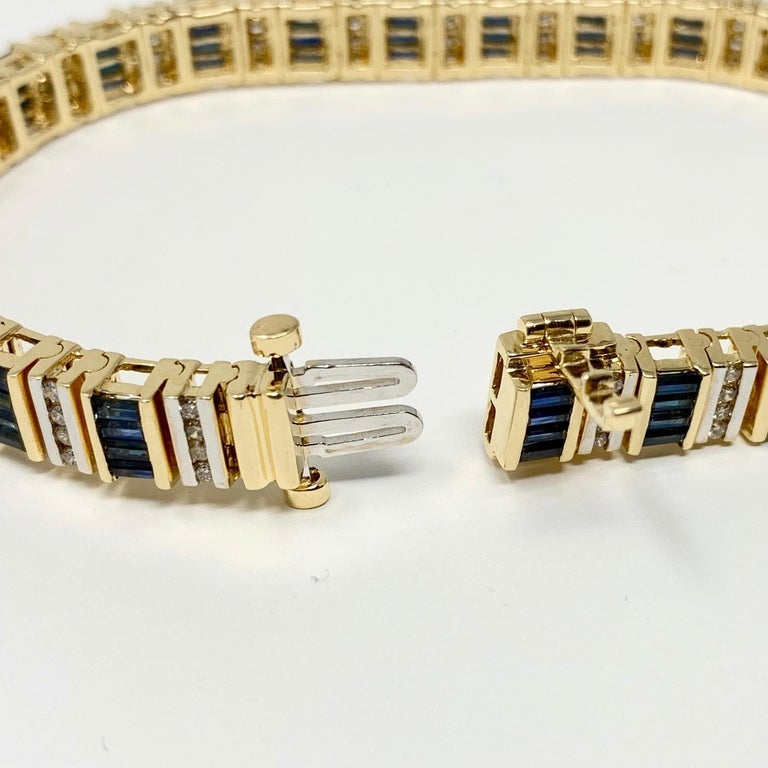 Helzberg Diamonds 14 Karat Yellow Gold Sapphire and 1.05 Carat Diamond