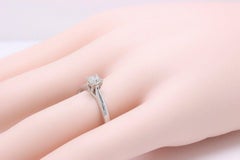 Helzberg Ideal Square Diamond Ring 0.45 Carat H VS2 18 Karat White Gold