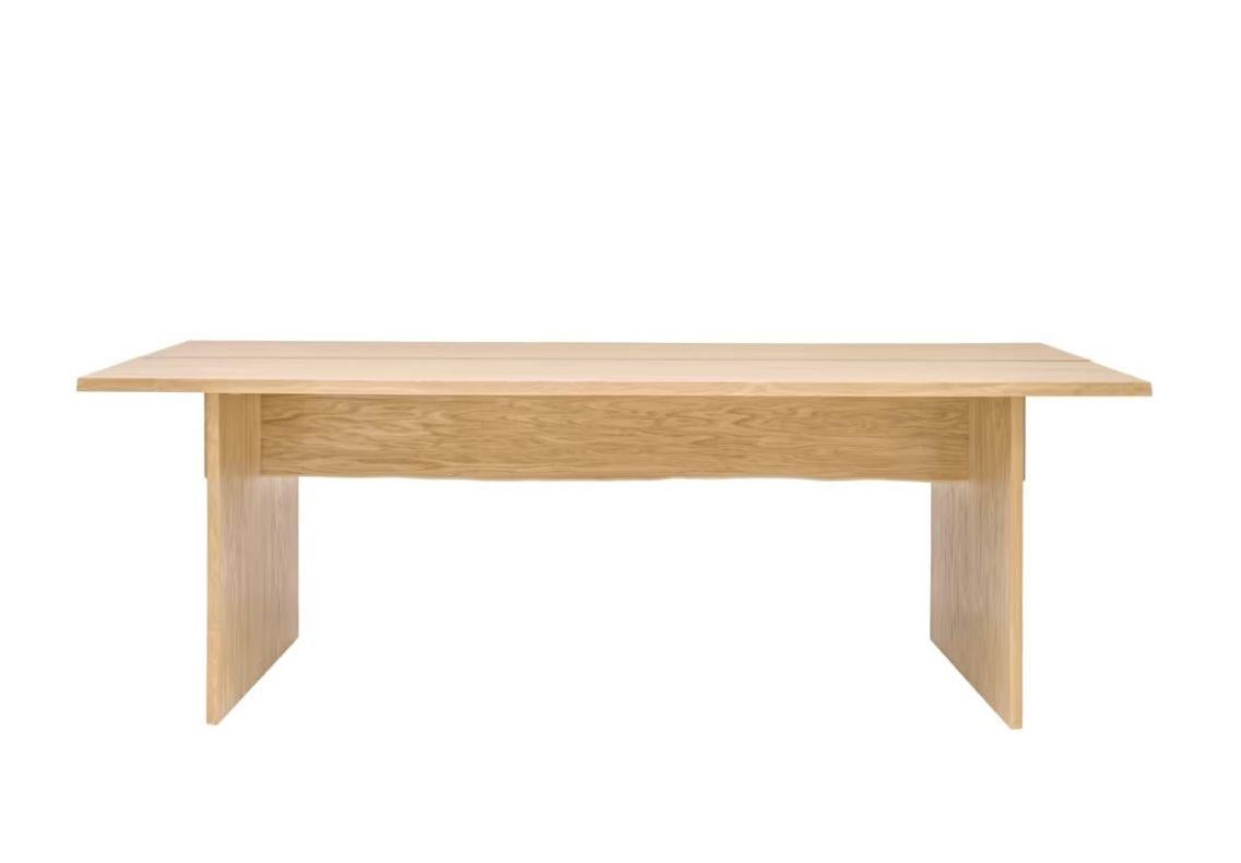 Polonais Hem Bookmatch Dining Table en vente