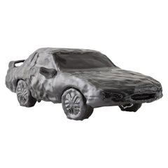 "Hematite Fiero" Glazed Ceramic Car Sculpture