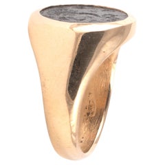 Hematite Gnostic Inscribed Intaglio Roman Period 2nd-4th Century A.D.