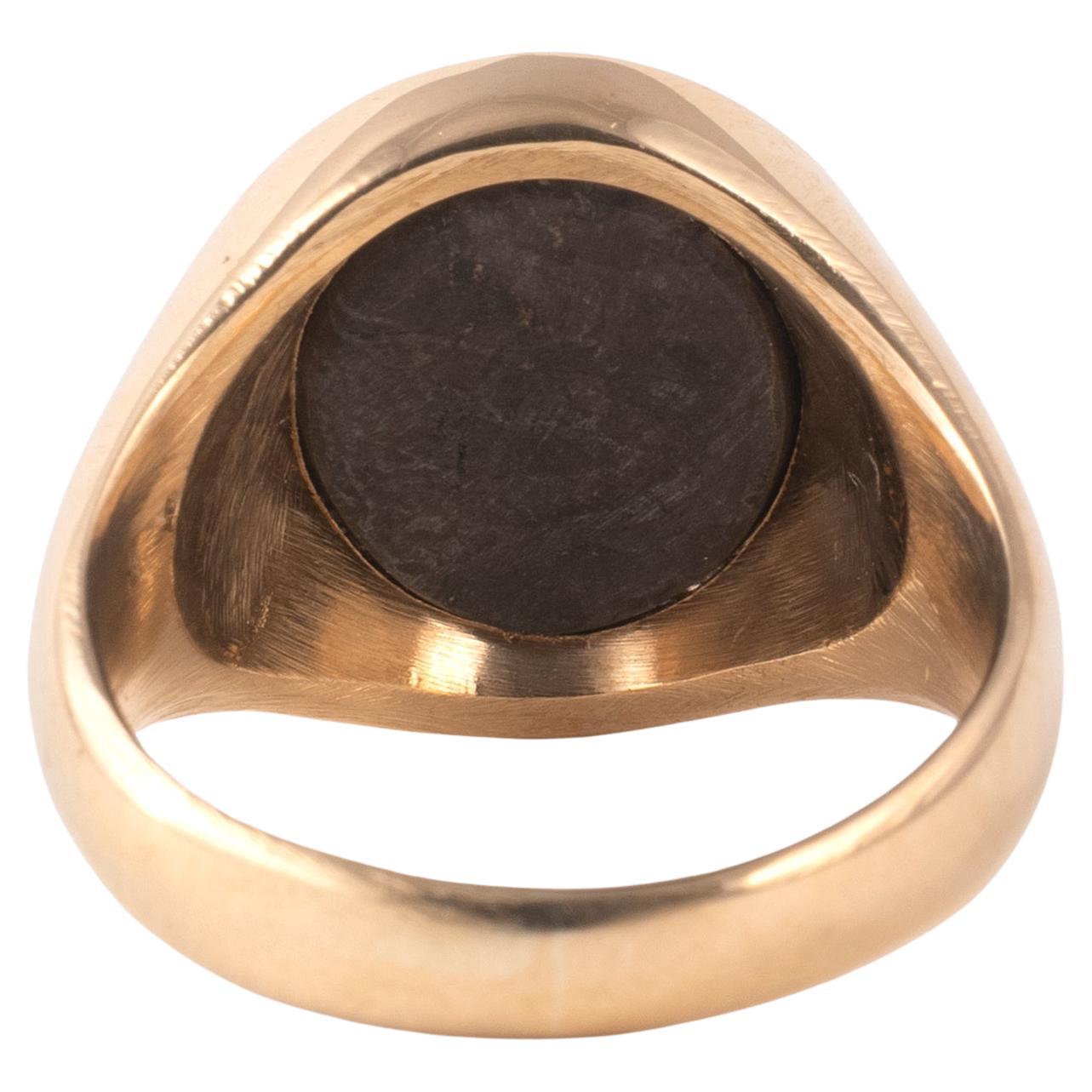 Non taillé Hematite Gnostic inscrit en taille-douce Période romaine 2e-4e siècle avant J.-C. en vente