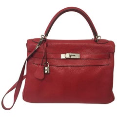 Hemès Kelly 32, Red Leather