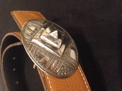 Hemes Silber Buckle Toureg Belt