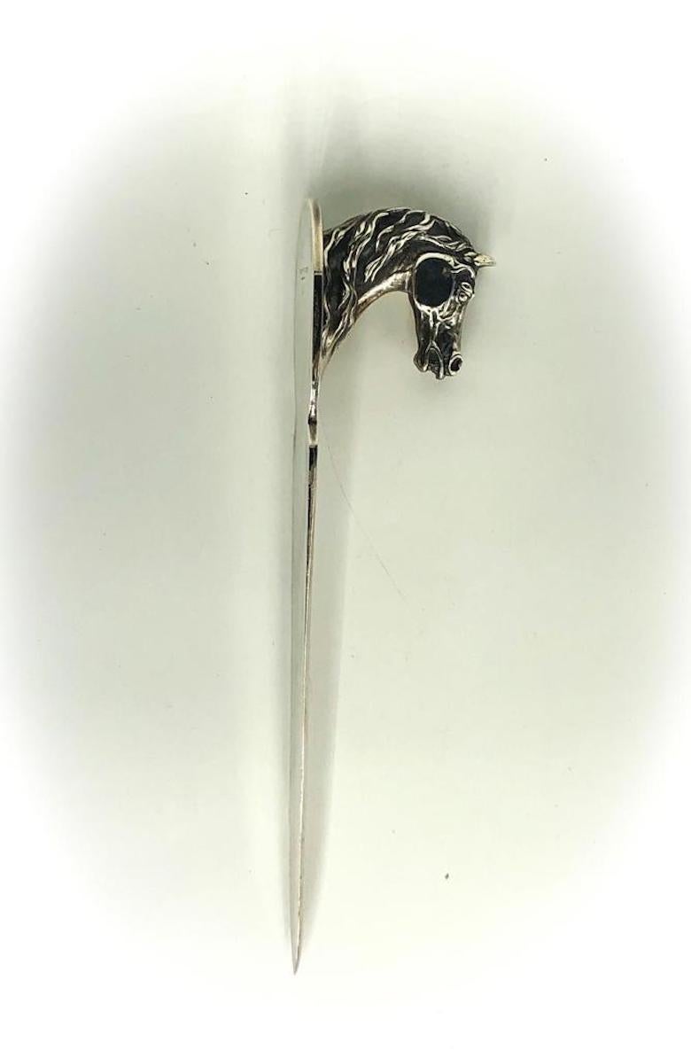 Women's or Men's Hemes-size letter opener with horse's head, 1950s For Sale