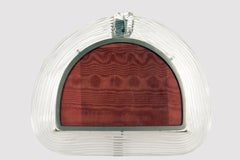 Hemispherical tabletop picture Murano glass frame by Tommaso Barbi, Italy 1965