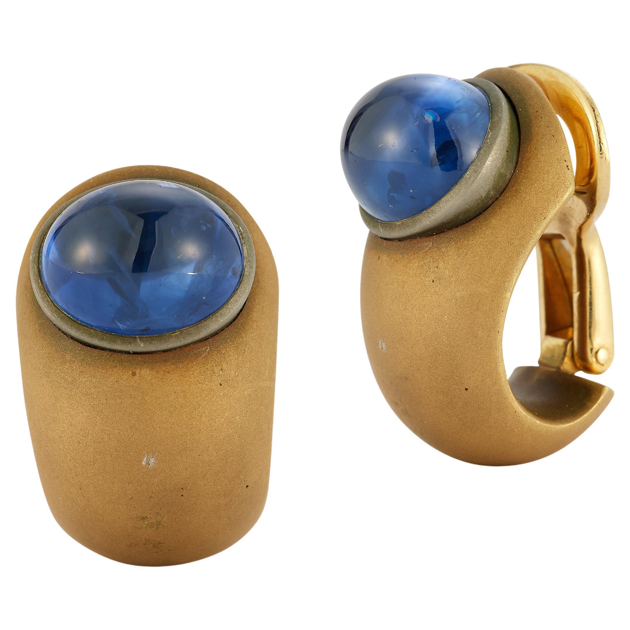 Boucles d'oreilles saphir Hemmerle