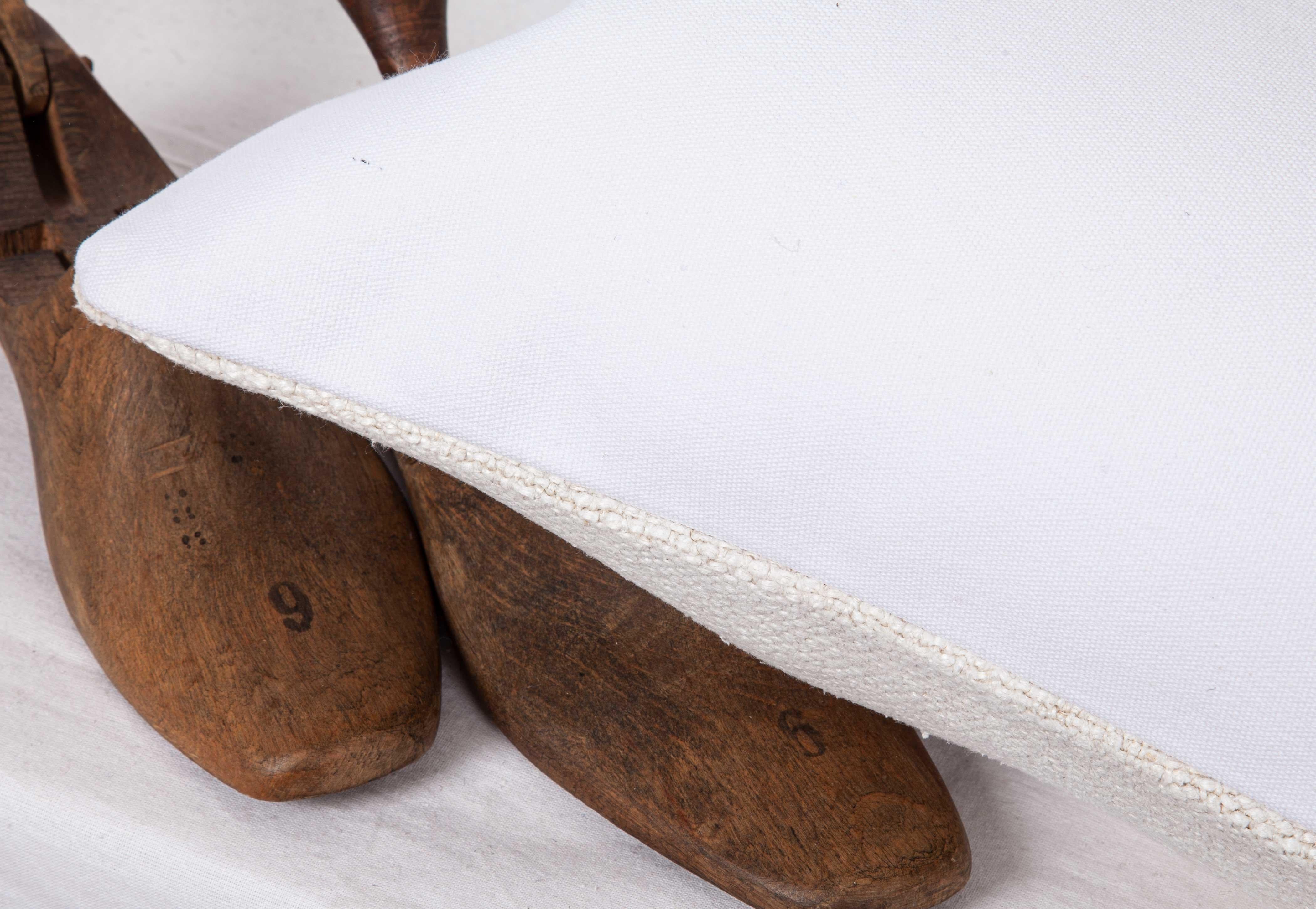 Hemp Lumbar Pillow Case made from a Mid-20th Century Turkish Hemp Kilim 1