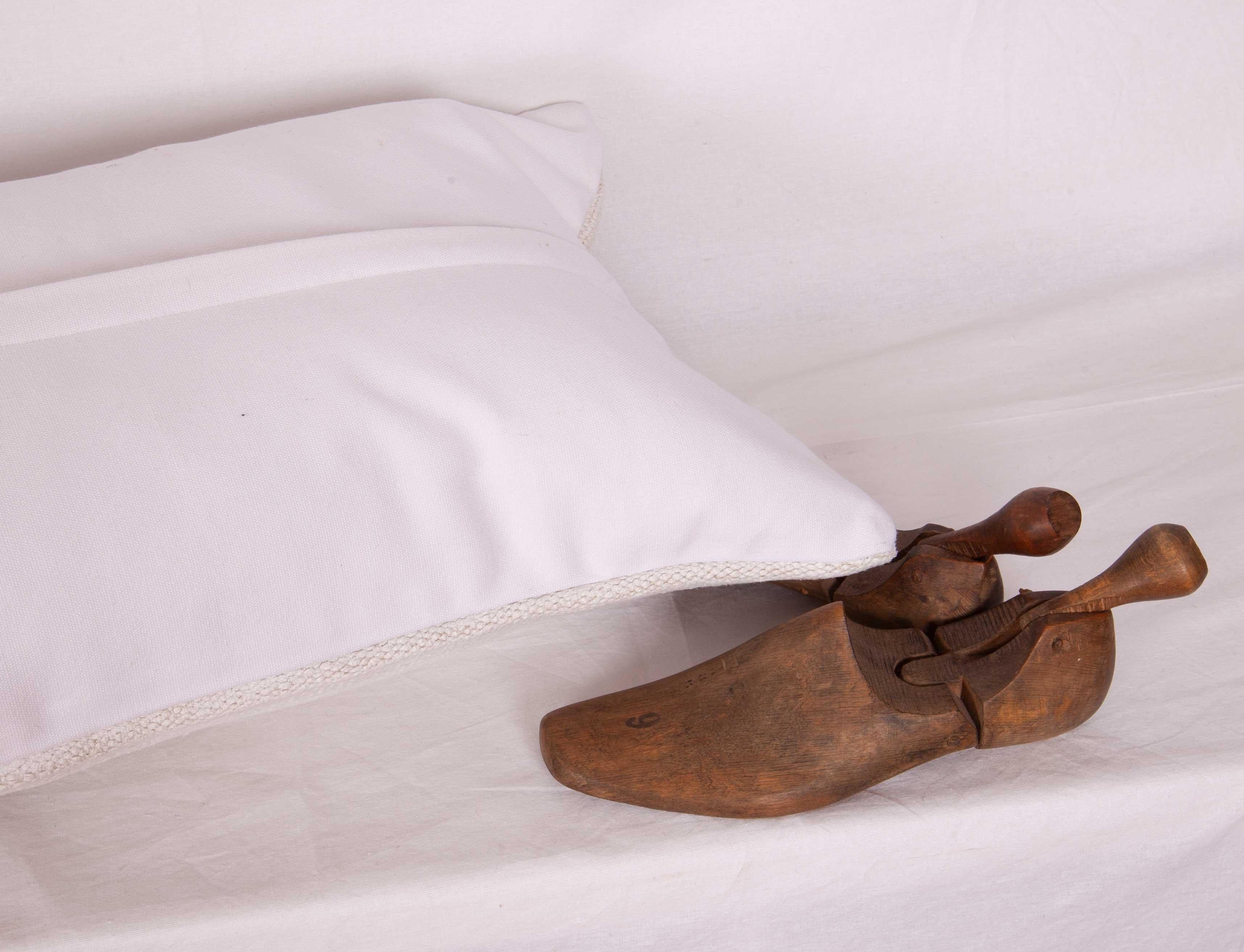 Hemp Lumbar Pillow Case Made from a Mid-20th Century Turkish Hemp Kilim 2