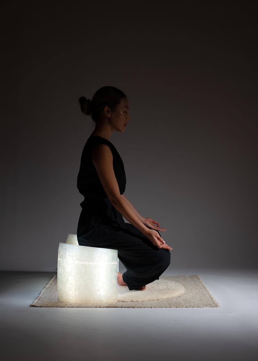 SofiaHagen x Studio Marmi bring together the latest in innovative 3d printing technologies and traditional craftmanship to create a timeless design dedicated to mindfulness. HEMPLA meditation furniture set is structured around the Zen garden