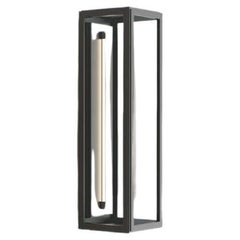 HEMSBY 400 LED tube 3000K sateen brass ribbed glass