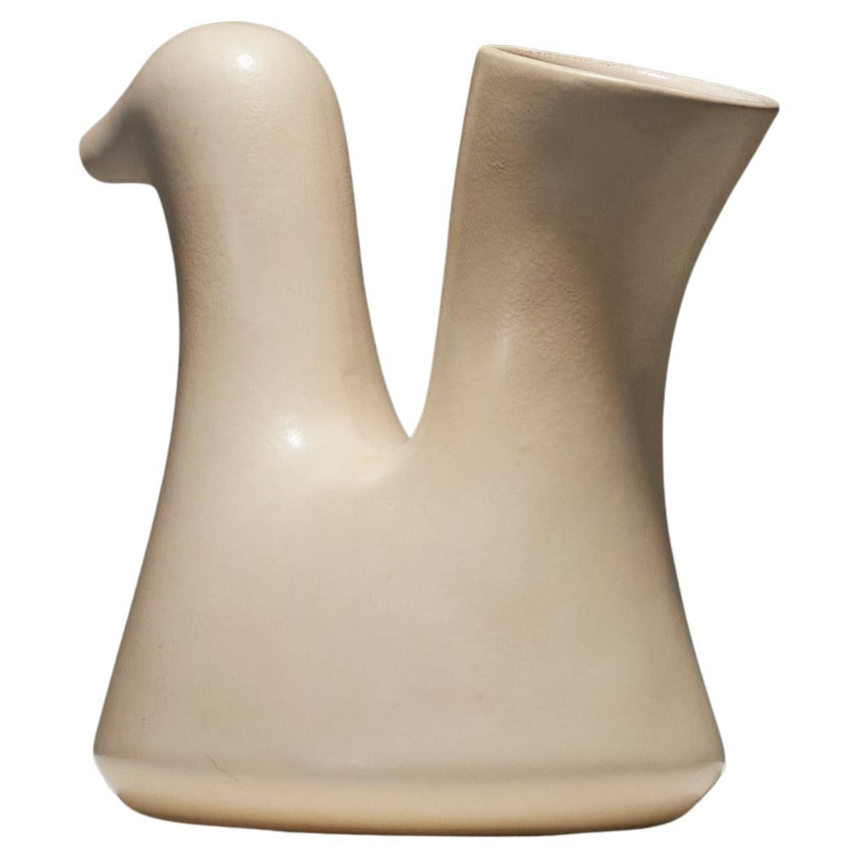 Vaso a brocca in ceramica "Hen", anni '60