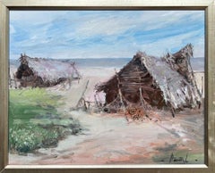 Fisherman's hut, Painting, Oil on Canvas