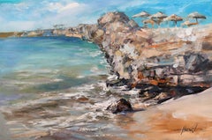 Forgotten beach, Painting, Oil on Canvas