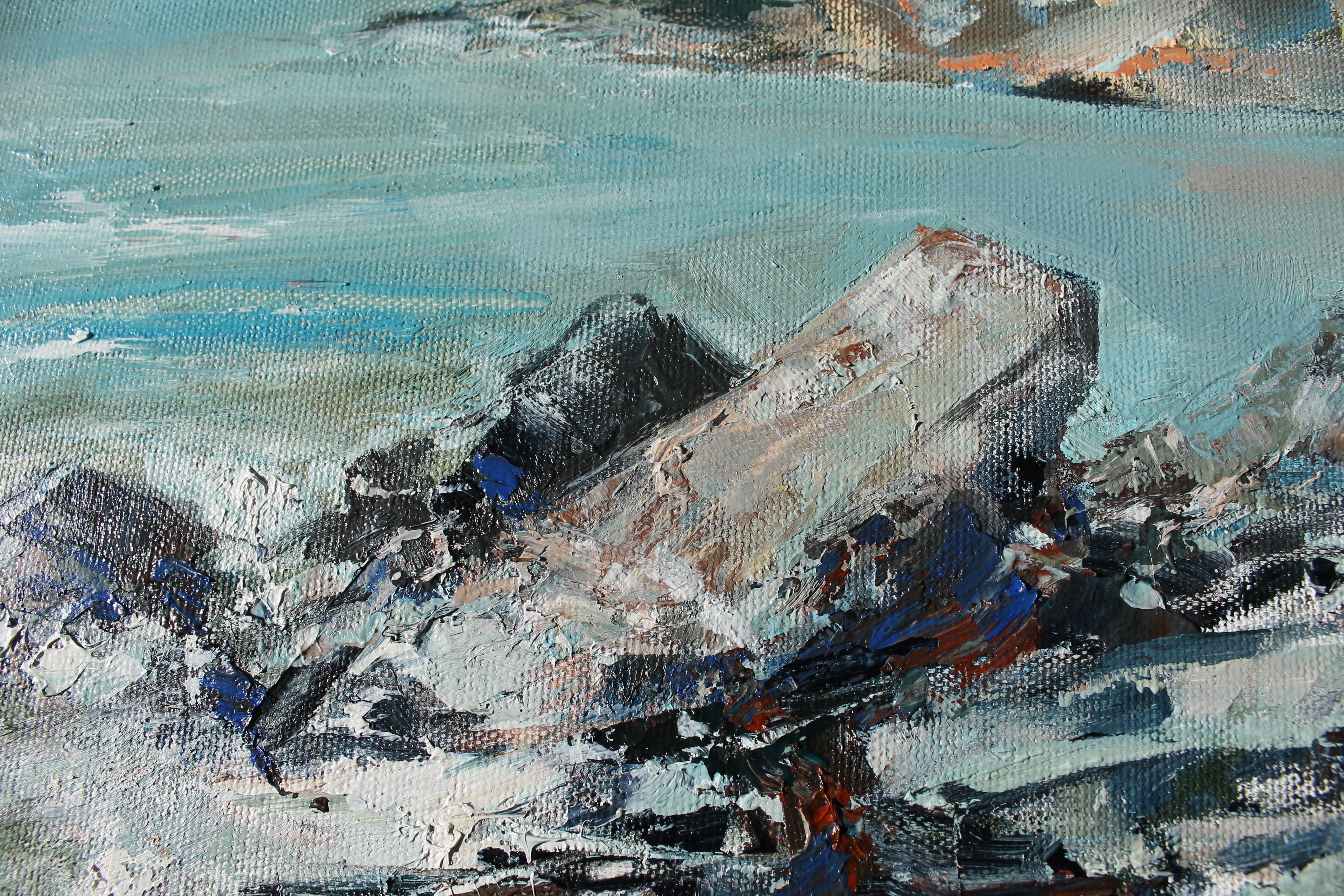 Mediterranean coast, Painting, Oil on Canvas 1
