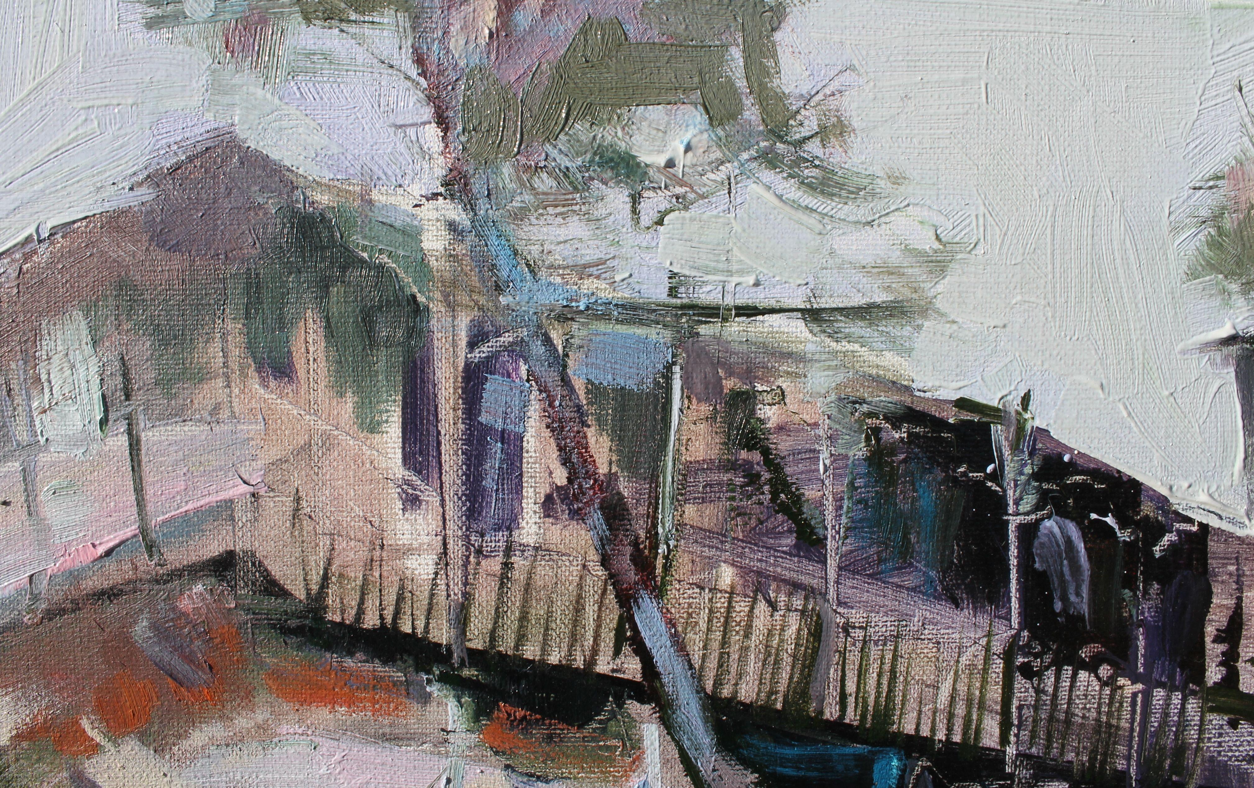 Vecchia Tbilisi 1, Pittura, Olio su tela - Painting Realismo di Henadzi Havartsou